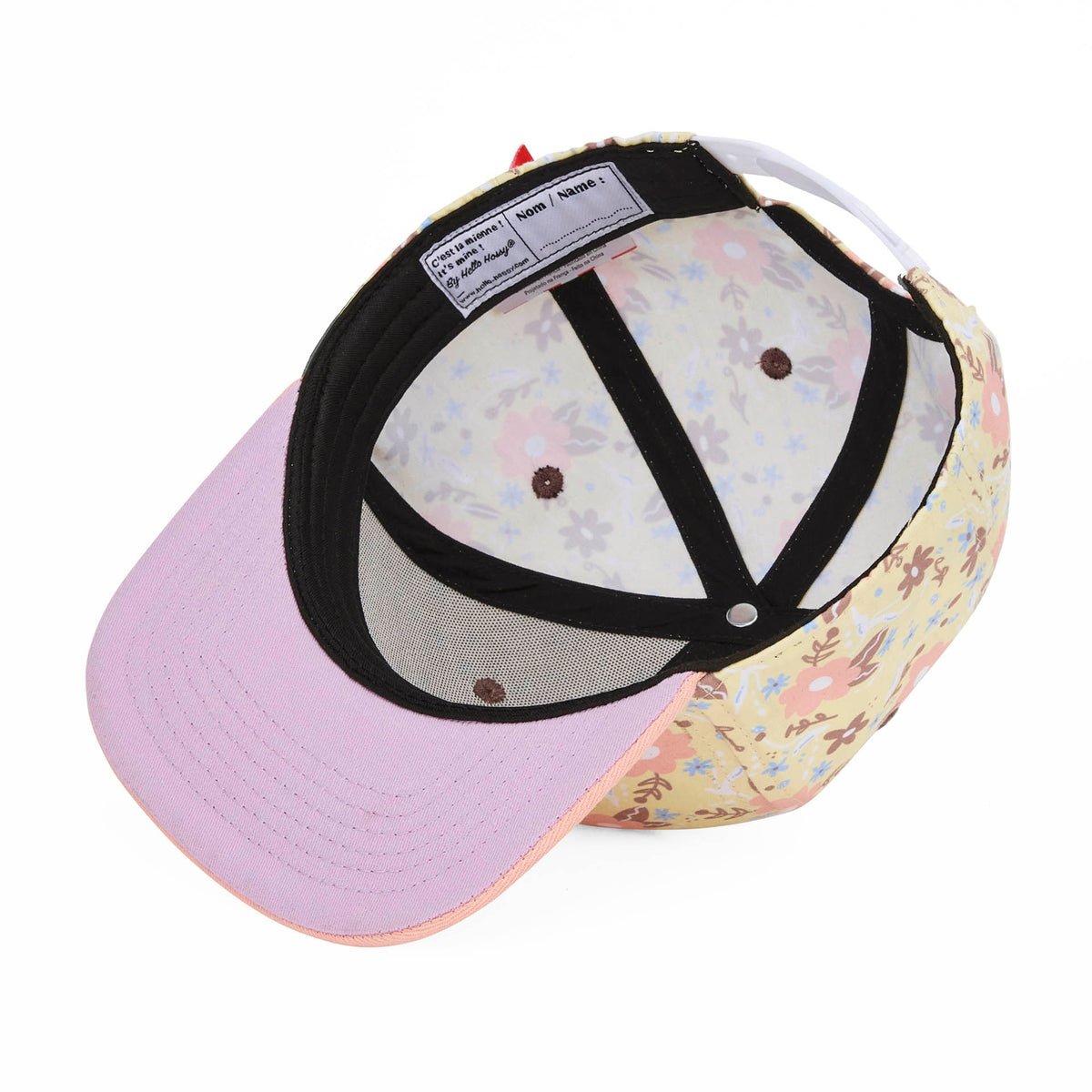 Cappellino Bambini Pastel Blossom, visiera piatta, eco-responsabile, certificato Oeko-Tex, da 9 mesi, Cool Kids Only!