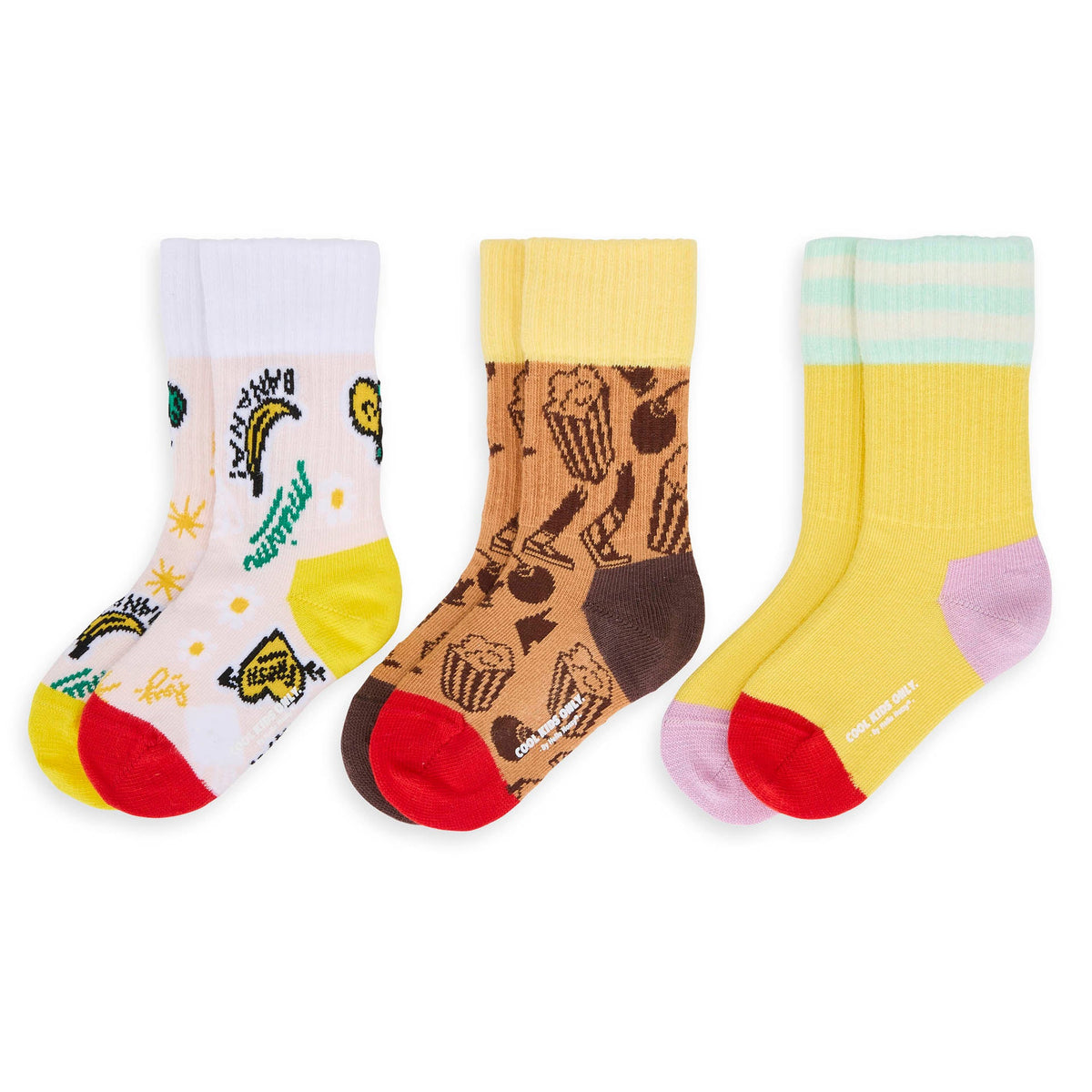 Set calzini bambini, cotone biologico, accessorio colorato, regalo bambino, a partire da 1 anno, Cool Kids Only !