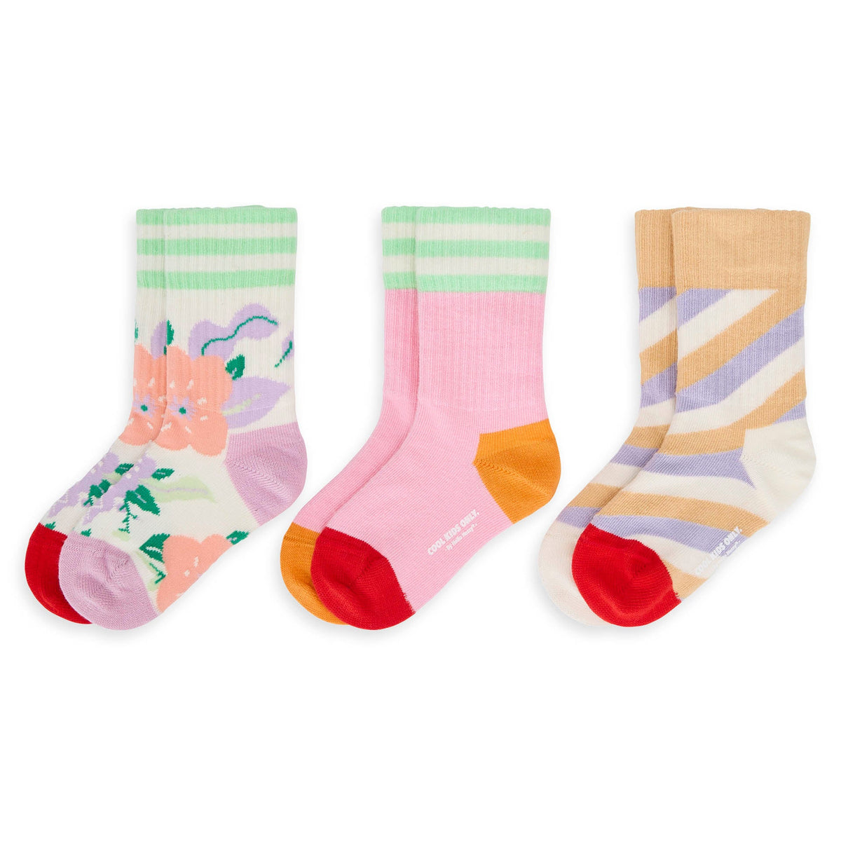 Calzini Bambini Flowers, cotone biologico, accessorio colorato, regalo bambino, da 1 anno, Cool Kids Only!