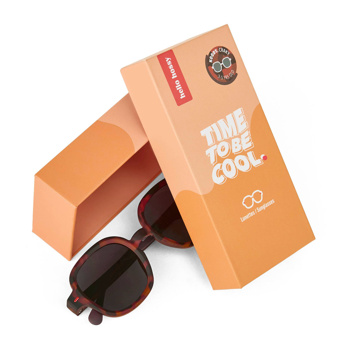 Occhiali da sole Bambini Koody Craky, colorati, lenti categoria 3, UV400, lenti polarizzate, dai 2 anni, Cool Kids Only!