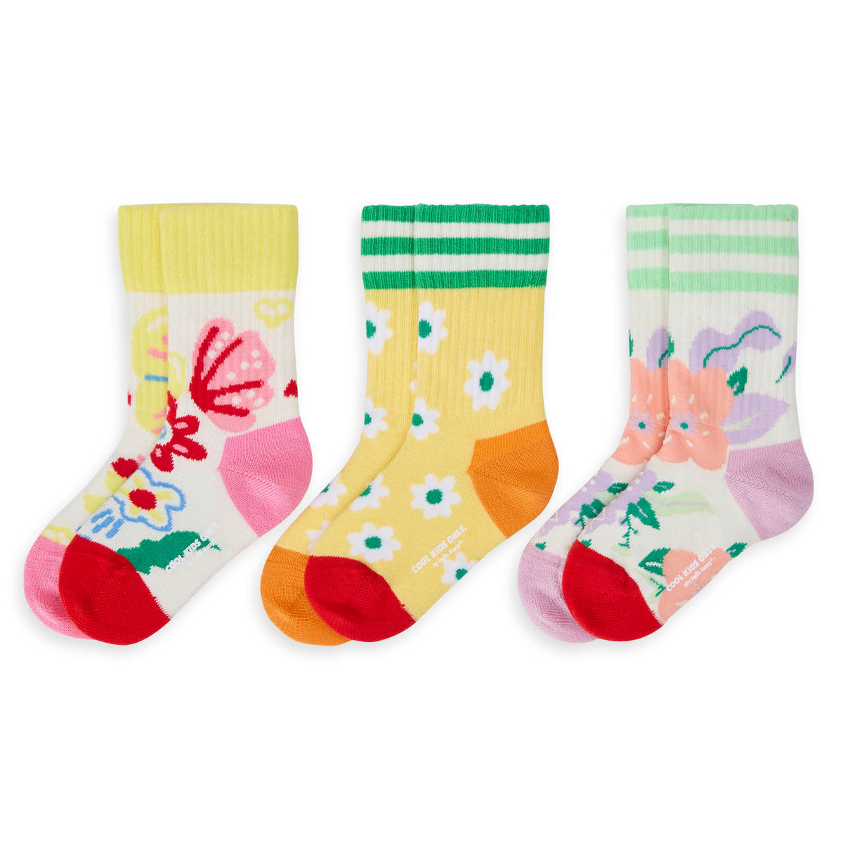 Set calzini bambini, cotone biologico, accessorio colorato, regalo bambino, a partire da 1 anno, Cool Kids Only !