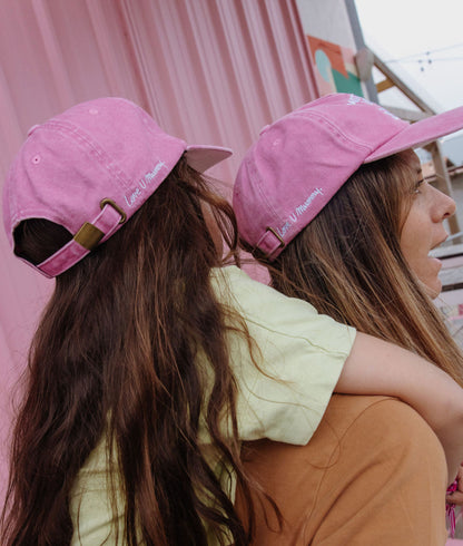 Cappellino bambino rosa visiera curva duo mamma bambino Hello Hossy