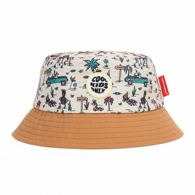 Bucket hat per bambini Jungly con cordino, eco-responsabile, certificato Oeko-Tex, dai 9 mesi, Cool Kids Only !
