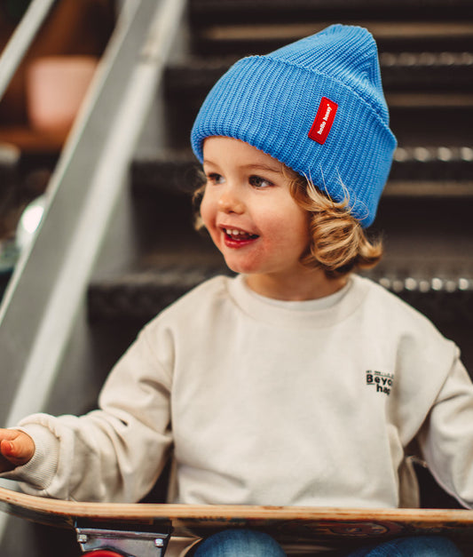 Berretto colorato Bambini & Adulti Flow Ocean, 100% cotone biologico, senza pompon, dai 9 mesi, Cool Kids Only !