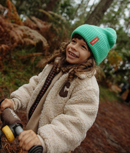 Berretto colorato Bambini & Adulti Fow Basil, 100% cotone biologico, senza pompon, da 9 mesi, Cool Kids Only !