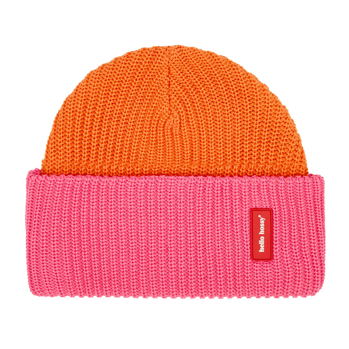 Berretto in maglia bicolore Flow Indie per bambini e neonati – vista piatta