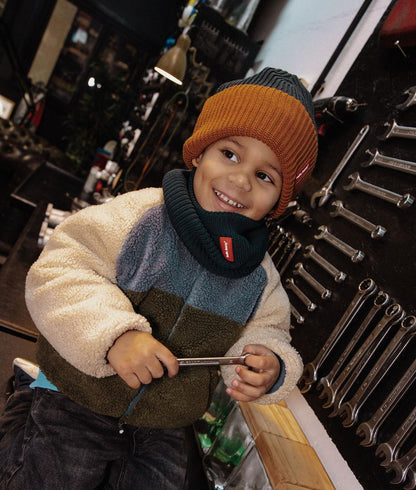 Bambino con il berretto in maglia Flow Polo - foto lifestyle - Hello Hossy