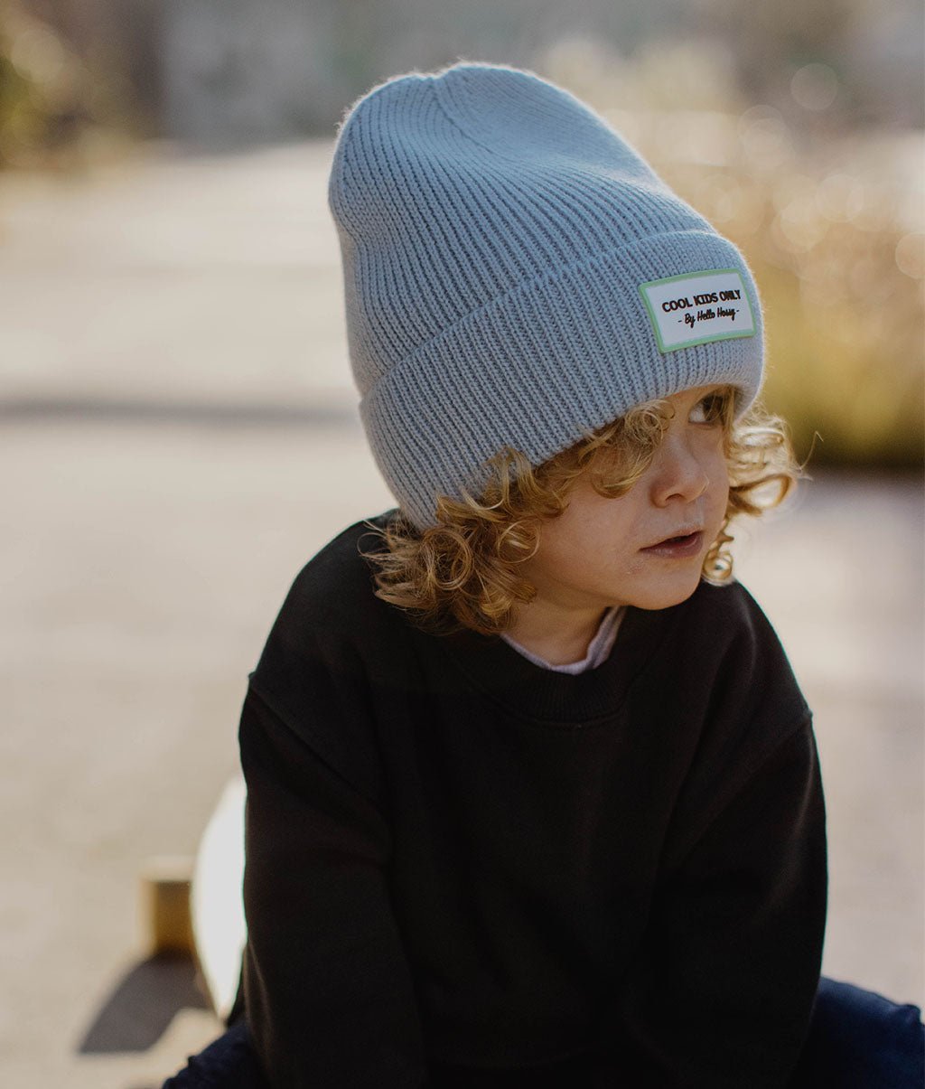 Berretto colorato bambini Pop Artic, maglia morbida e fine, lana, senza pompon, dai 9 mesi, Cool Kids Only!