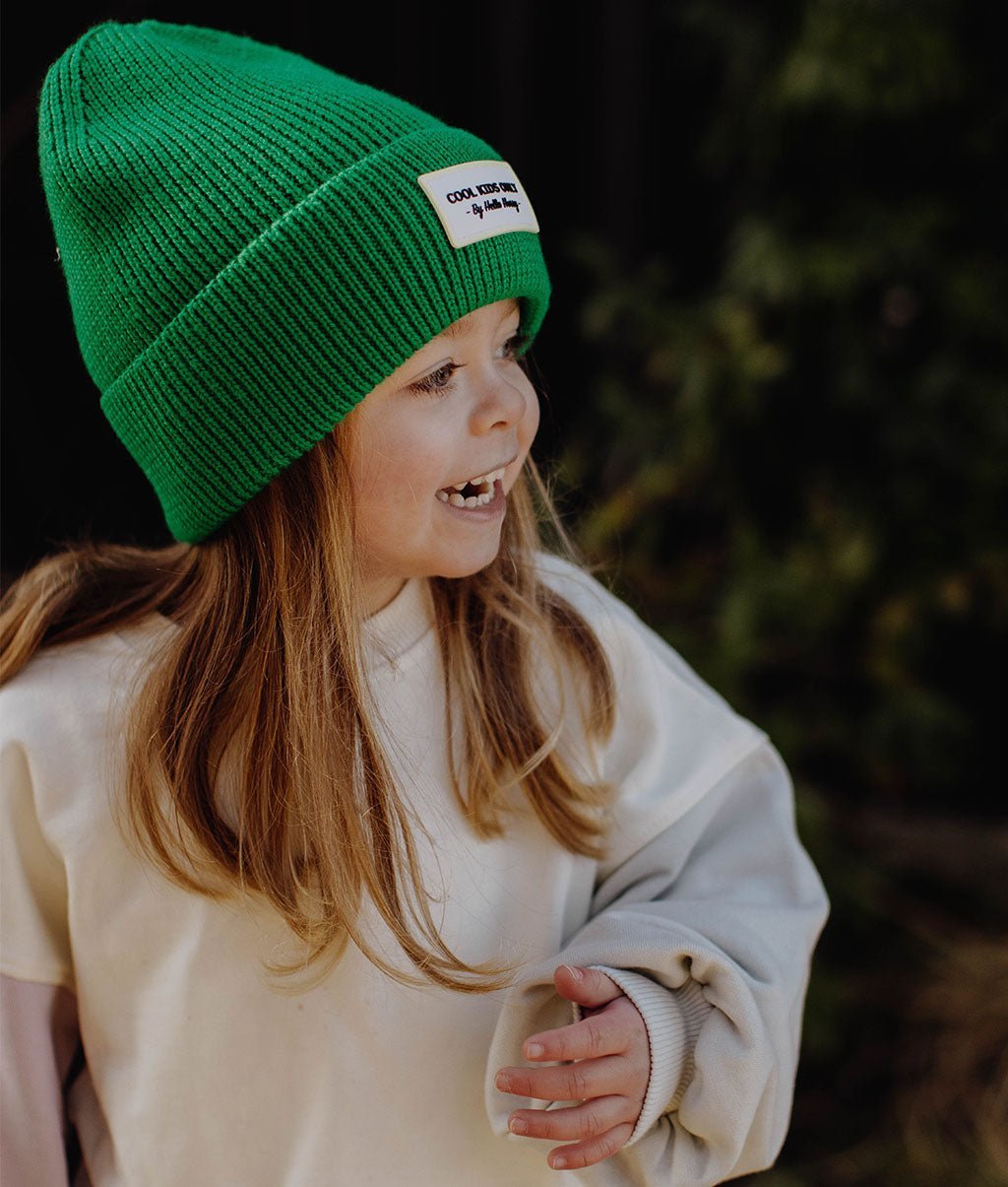 Berretto colorato Bambini Pop Croco, maglia morbida e sottile, lana, senza pompon, dai 9 mesi, Cool Kids Only !