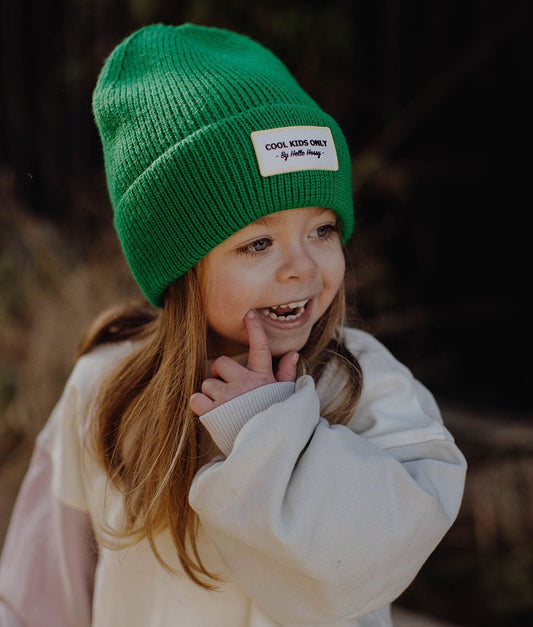Berretto colorato Bambini Pop Croco, maglia morbida e sottile, lana, senza pompon, dai 9 mesi, Cool Kids Only !