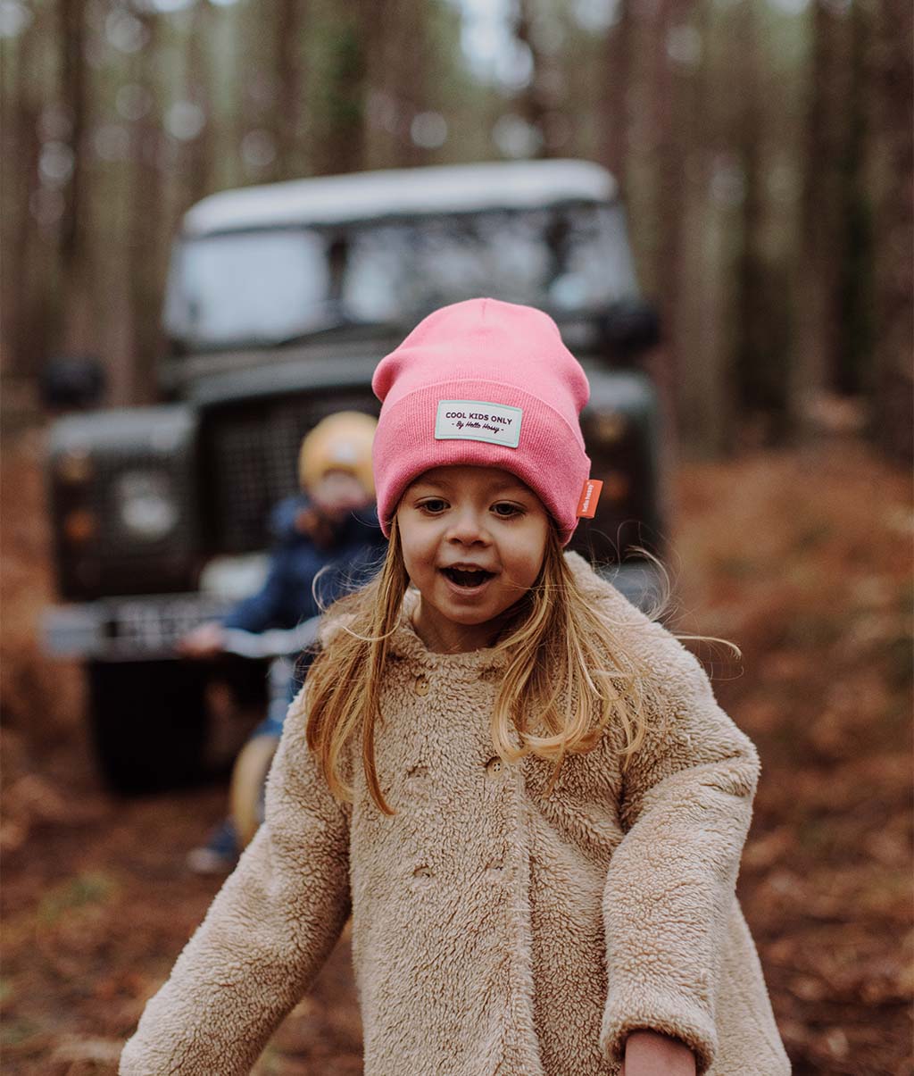 Berretto bambini Urban Fuchsia, cotone, effetto chiné, maglia morbida e fine, da 9 mesi, Cool Kids Only !