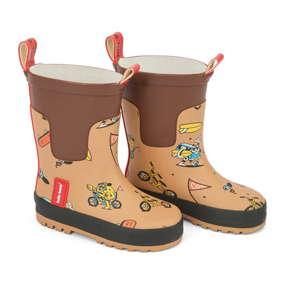 Stivali da pioggia impermeabili Mascots Ride per bambini – vista a 3/4