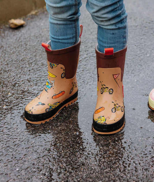 Stivali da pioggia in gomma Mascots Ride - foto lifestyle – Hello Hossy