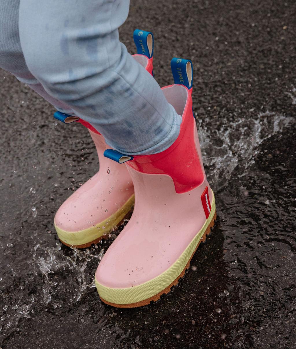 Stivali da pioggia in gomma Pinkfly - foto lifestyle – Hello Hossy