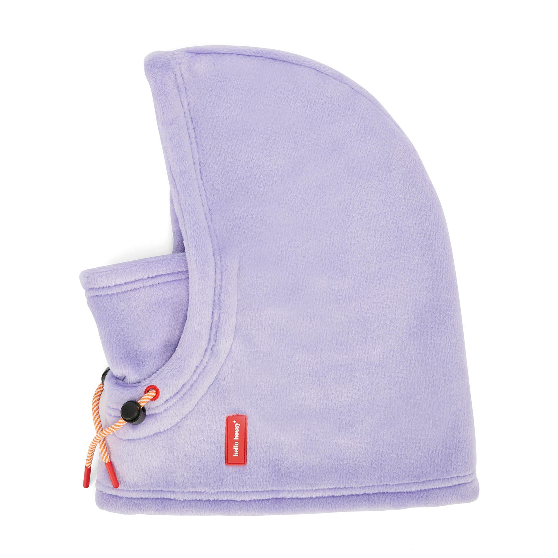 Passamontagna in pile lilla Warmy Mauve per bambini e bebè - vista laterale, steso