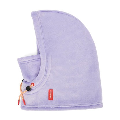 Passamontagna in pile lilla Warmy Mauve per bambini e bebè - vista laterale, steso