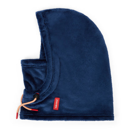 Passamontagna per bambini blu in pile con lacci regolabili Hello Hossy