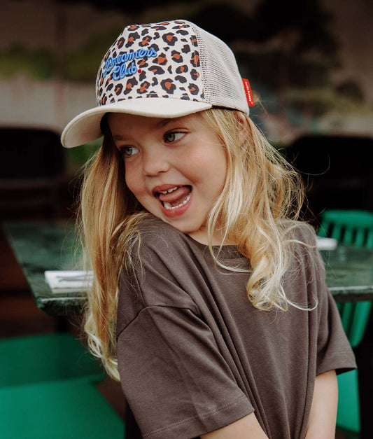 Cappellino Mamme-Bambini Leopard #1, stile Trucker, matchy-matchy, eco-responsabile, dai 9 mesi, Cool Kids Only!