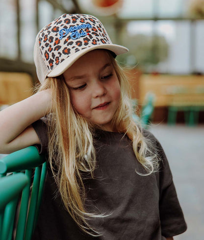 Cappellino Bambini Leopard #1, stile Trucker, matchy-matchy, eco-responsabile, da 9 mesi, Cool Kids Only!