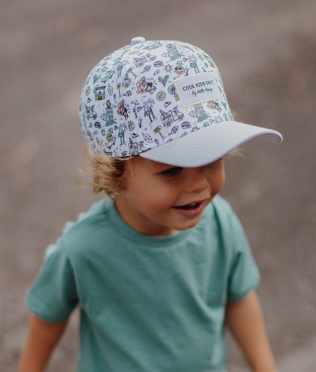 Cappellino bambini Florida, visiera curva, eco-responsabile, certificato Oeko-Tex, da 9 mesi, Cool Kids Only !