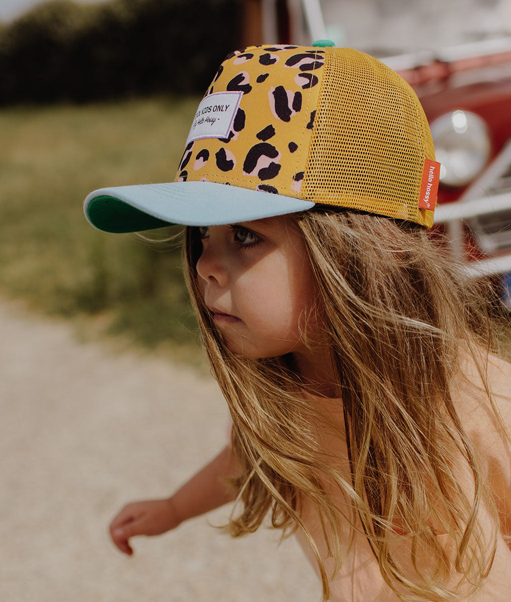 Cappellino bambini Panther, stile Trucker, eco-responsabile, certificato Oeko-Tex, da 9 mesi, Cool Kids Only !