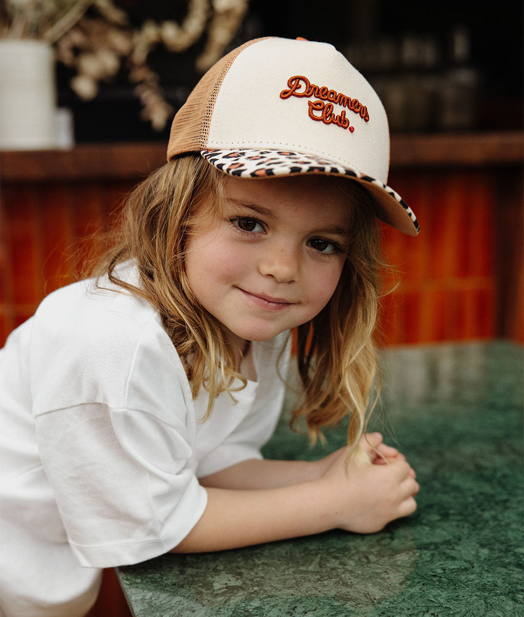 Cappellino Bambini Leopard #2, stile Trucker, matchy-matchy, eco-responsabile, da 9 mesi, Cool Kids Only !