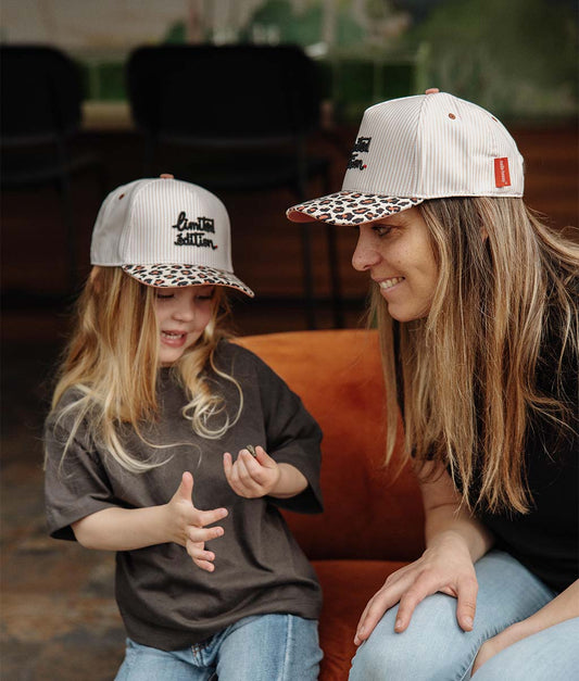 Cappellino mamma-bambino leopard #5, visiera curva, matchy-matchy, eco-responsabile, dai 9 mesi, Cool Kids Only!