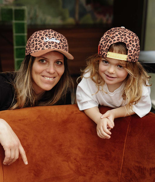 Cappellino Mamme-Bambini leopard #8, visiera curva, matchy-matchy, eco-responsabile, dai 9 mesi, Cool Kids Only !