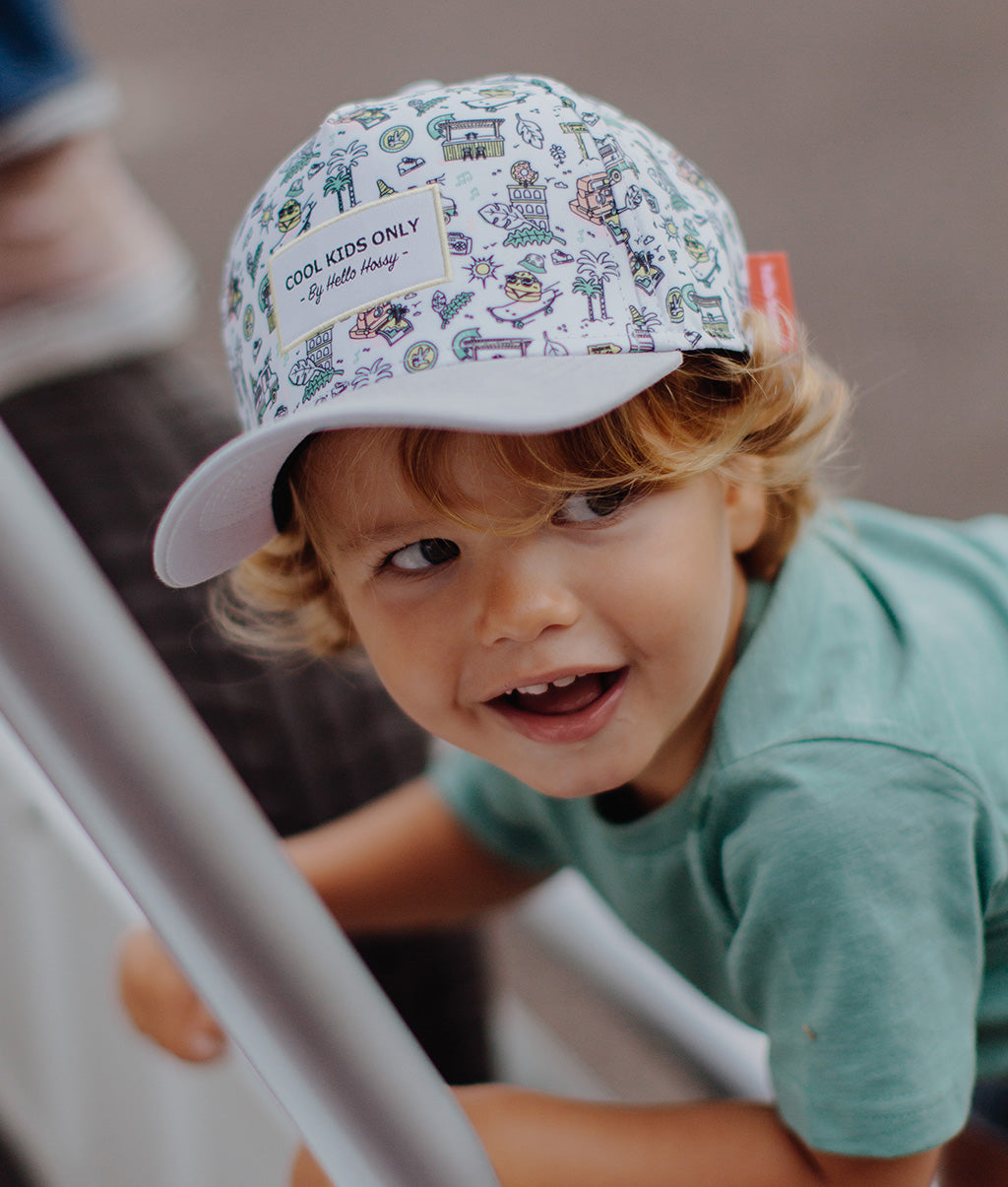 Cappellino bambini Florida, visiera curva, eco-responsabile, certificato Oeko-Tex, da 9 mesi, Cool Kids Only !