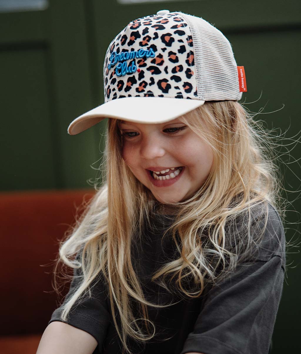 Cappellino Bambini Leopard #1, stile Trucker, matchy-matchy, eco-responsabile, da 9 mesi, Cool Kids Only!