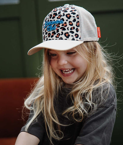 Cappellino Bambini Leopard #1, stile Trucker, matchy-matchy, eco-responsabile, da 9 mesi, Cool Kids Only!