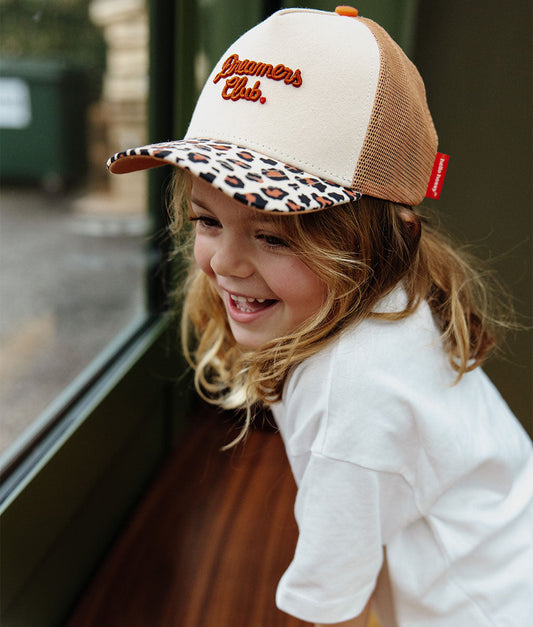 Cappellino Bambini Leopard #2, stile Trucker, matchy-matchy, eco-responsabile, da 9 mesi, Cool Kids Only !