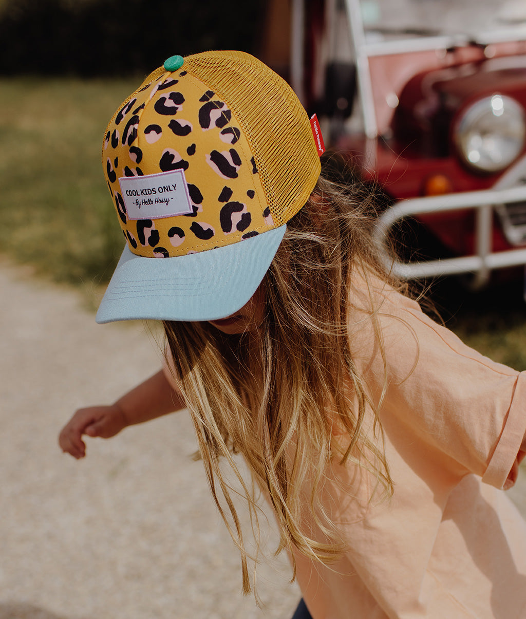 Cappellino bambini Panther, stile Trucker, eco-responsabile, certificato Oeko-Tex, da 9 mesi, Cool Kids Only !