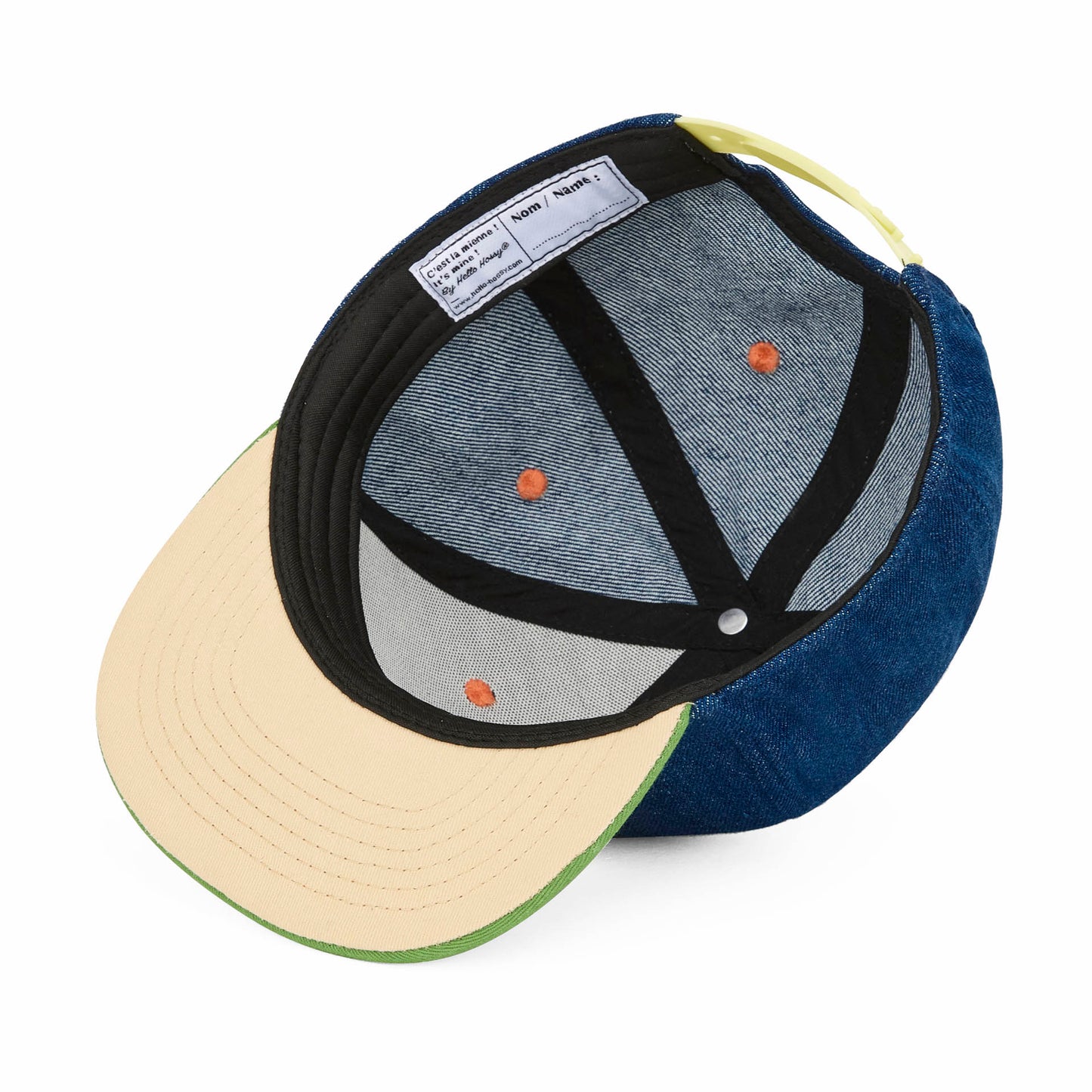 Cappellino per bambini Jean Legendary, visiera piatta, cotone biologico, certificato Oeko-Tex, a partire da 9 mesi, Cool Kids Only !