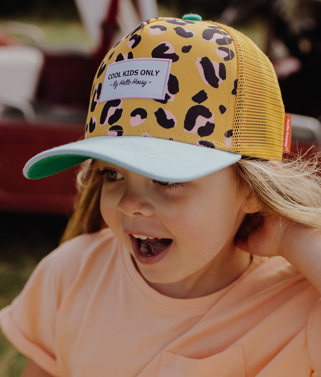 Cappellino bambini Panther, stile Trucker, eco-responsabile, certificato Oeko-Tex, da 9 mesi, Cool Kids Only !