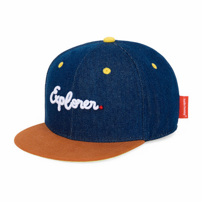 Cappellino per bambini Jean Explorer, visiera piatta, cotone biologico, certificato Oeko-Tex, dai 9 mesi, Cool Kids Only!