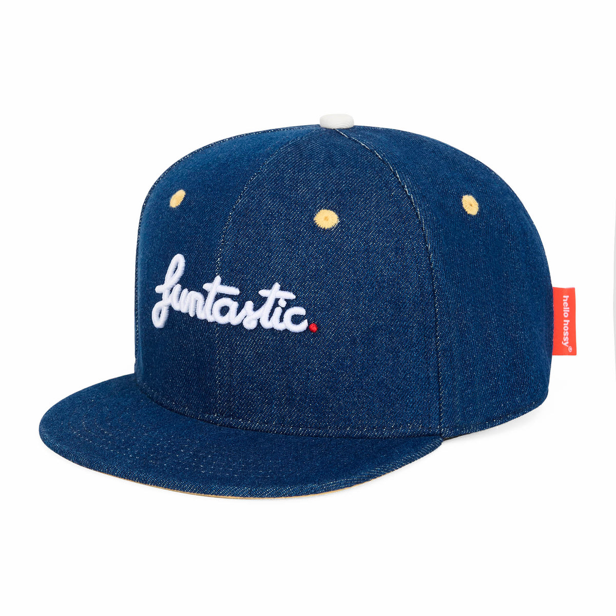 Cappellino Genitori e Bambini Jean Funtastic, visiera piatta, cotone biologico, certificato Oeko-Tex, dai 9 mesi, Cool Kids Only !
