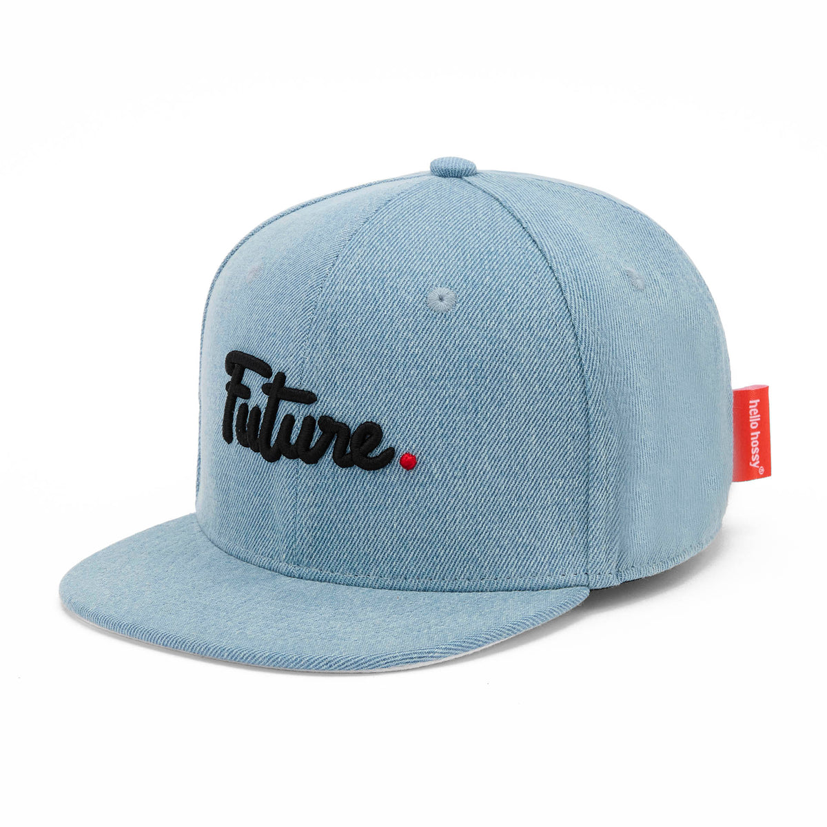 Cappellino Bambini Jean Future, visiera piatta, cotone biologico, certificato Oeko-Tex, a partire da 9 mesi, Cool Kids Only !