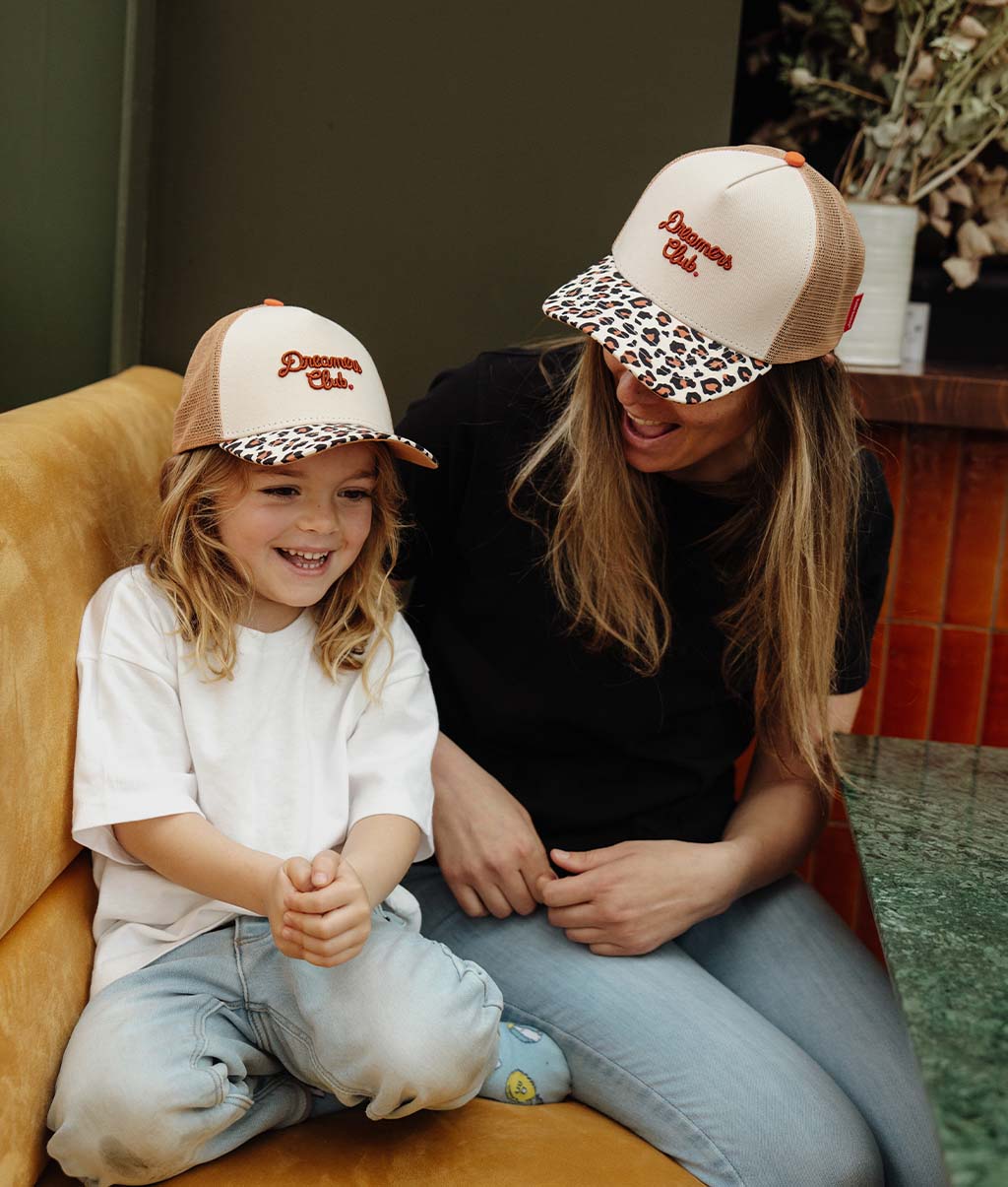 Cappellino mamme-bambini Leopard #2, stile Trucker, matchy-matchy, eco-responsabile, dai 9 mesi, Cool Kids Only!