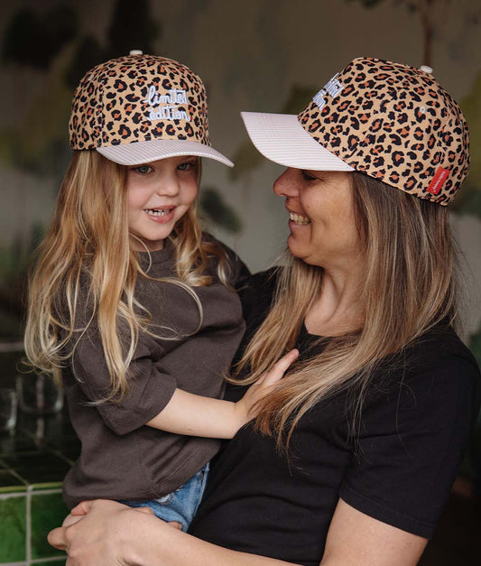 Cappellino Mamme-Bambini Leopard #6, visiera curva, matchy-matchy, eco-responsabile, dai 9 mesi, Cool Kids Only !