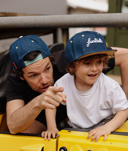 Cappellino Genitori e Bambini Jean Funtastic, visiera piatta, cotone biologico, certificato Oeko-Tex, dai 9 mesi, Cool Kids Only !