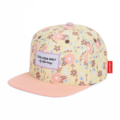Cappellino Bambini Pastel Blossom, visiera piatta, eco-responsabile, certificato Oeko-Tex, da 9 mesi, Cool Kids Only!