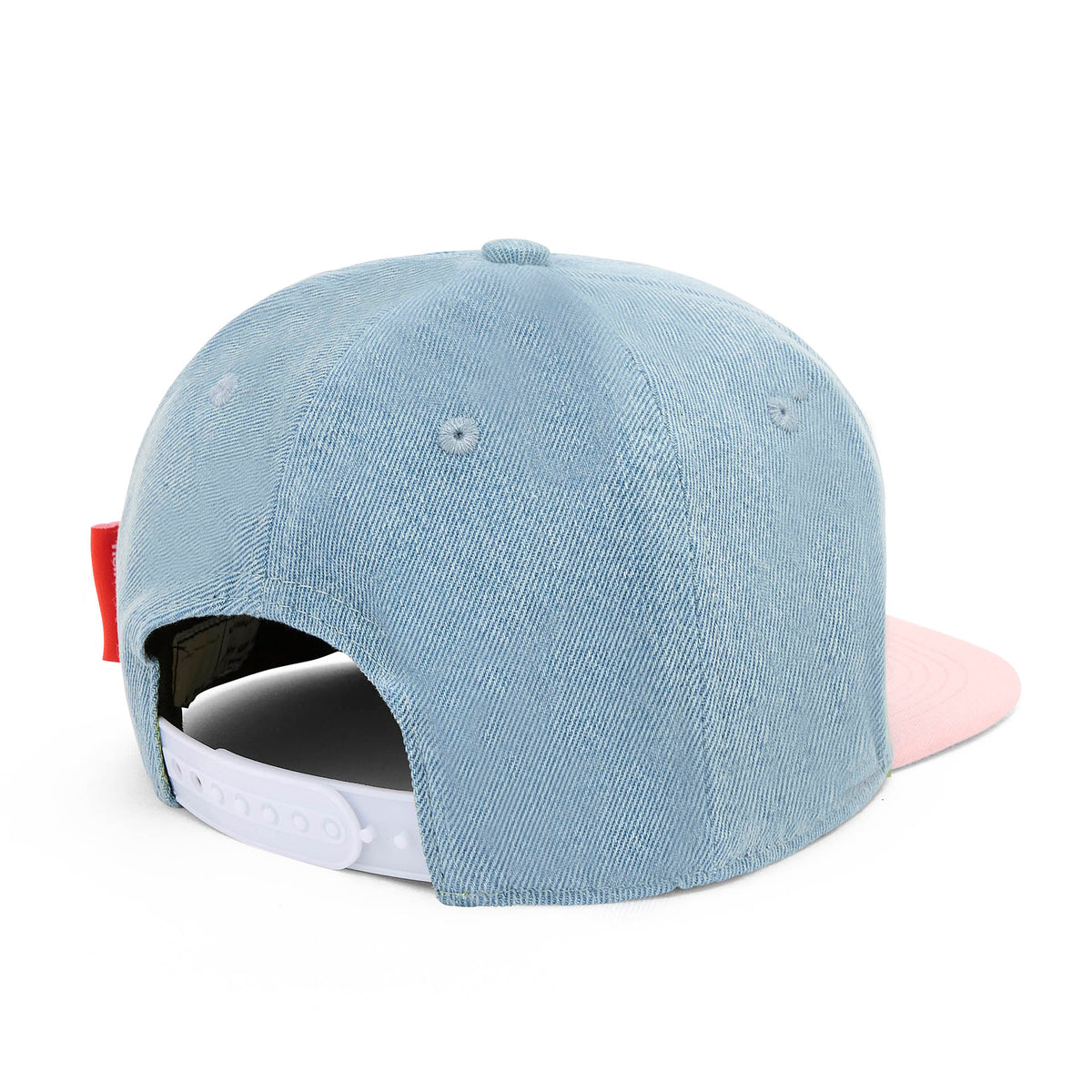Cappellino Bambini Jean Flower, visiera piatta, cotone biologico, certificato Oeko-Tex, da 9 mesi, Cool Kids Only !