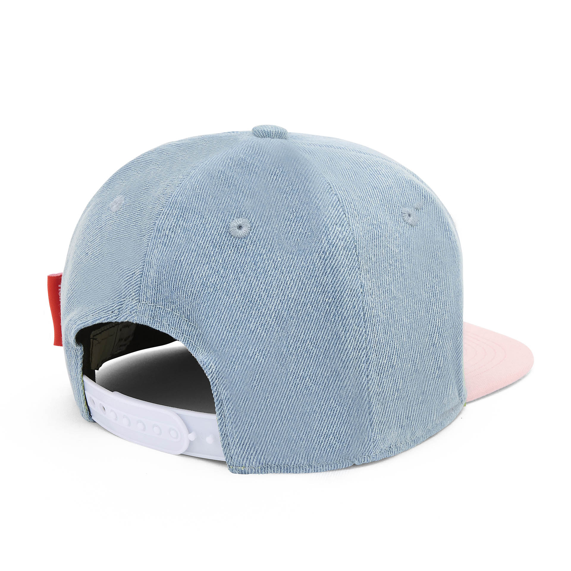 Cappellino Bambini Jean Flower, visiera piatta, cotone biologico, certificato Oeko-Tex, da 9 mesi, Cool Kids Only !