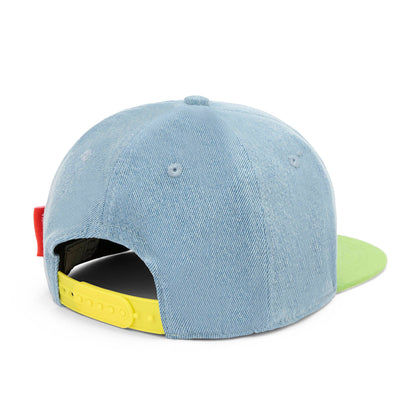 Cappellino Bambini Jean Iconic, visiera piatta, cotone biologico, certificato Oeko-Tex, dai 9 mesi, Cool Kids Only !