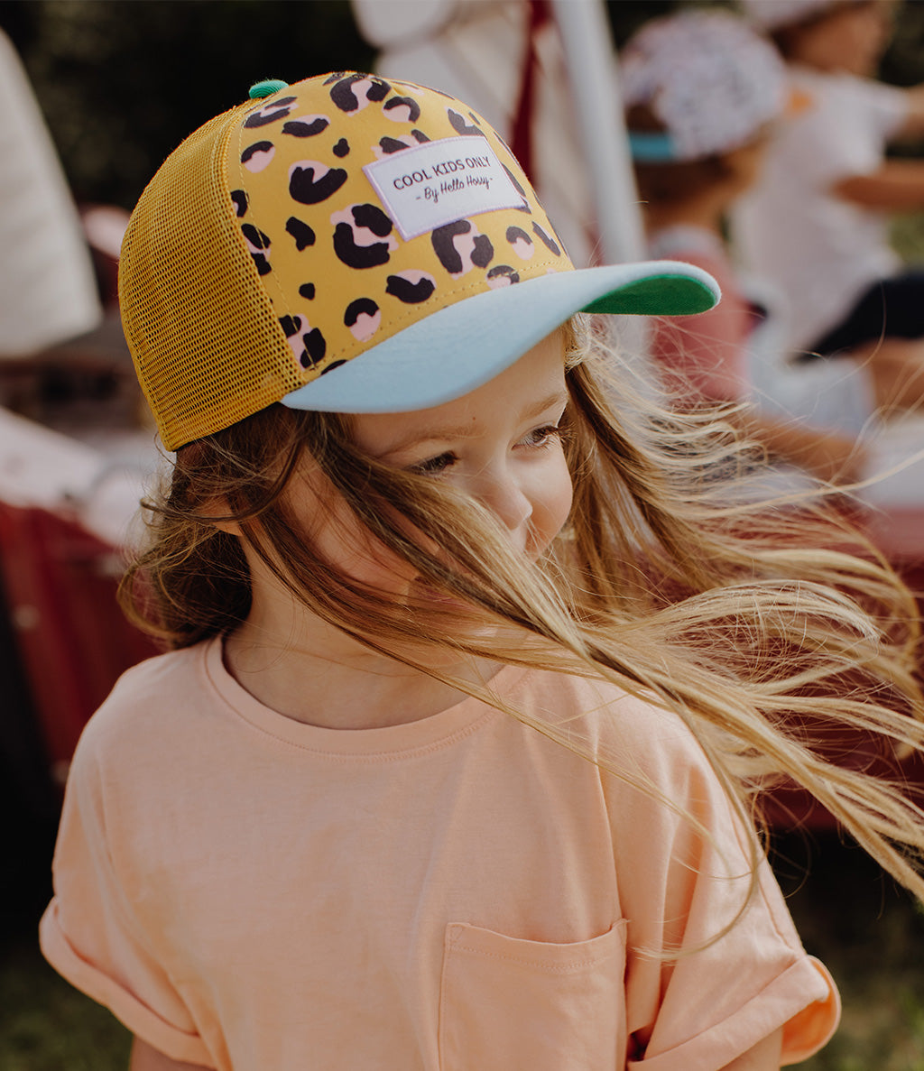 Cappellino bambini Panther, stile Trucker, eco-responsabile, certificato Oeko-Tex, da 9 mesi, Cool Kids Only !
