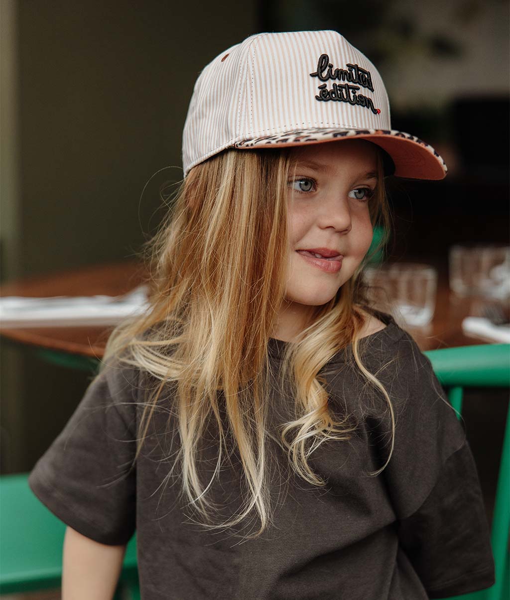 Cappellino Bambini Leopard #5, visiera curva, matchy-matchy, eco-responsabile, dai 9 mesi, Cool Kids Only!
