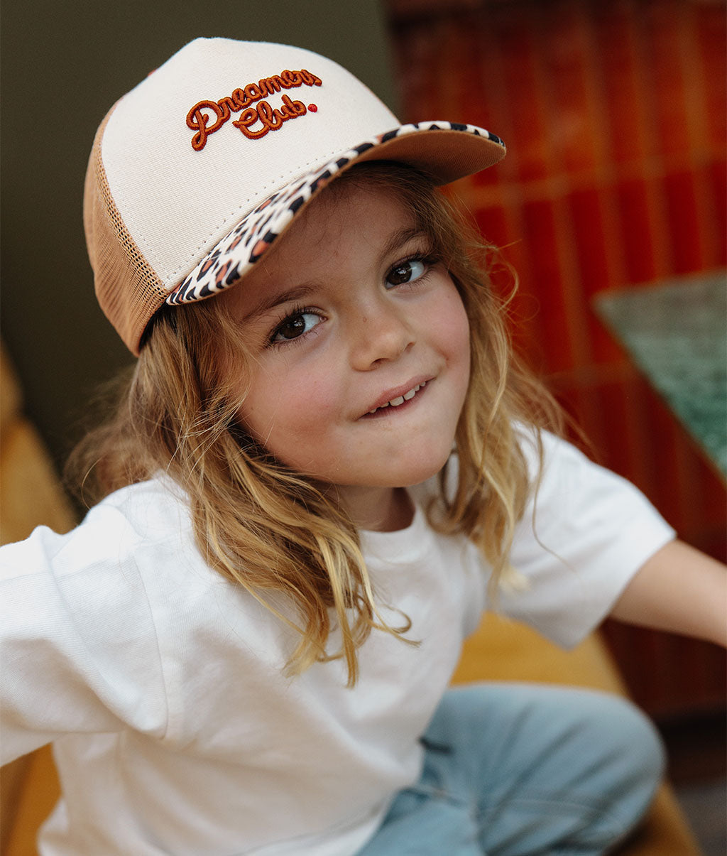 Cappellino Bambini Leopard #2, stile Trucker, matchy-matchy, eco-responsabile, da 9 mesi, Cool Kids Only !