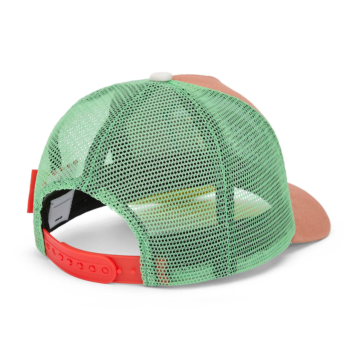 Cappellino bambino marrone rete verde visiera curva Hello Hossy