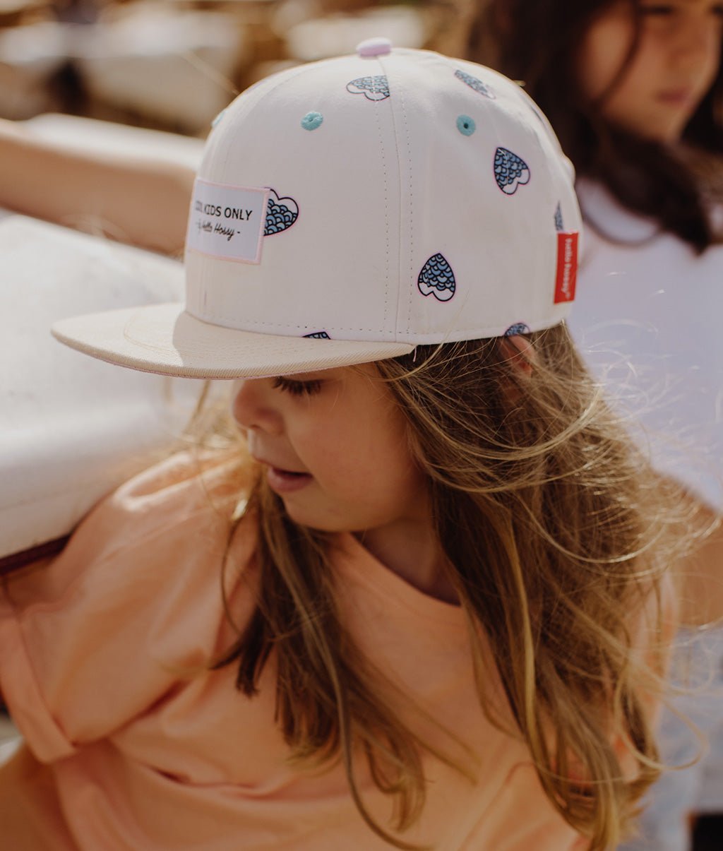 Cappellino Bambini Mermaid, visiera piatta, eco-responsabile, certificato Oeko-Tex, da 9 mesi, Cool Kids Only !